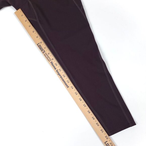 UNIQLO AIRism UV Protection Pocketed Soft Leggings in Aubergine Purple Yoga XS - Picture 3 of 6